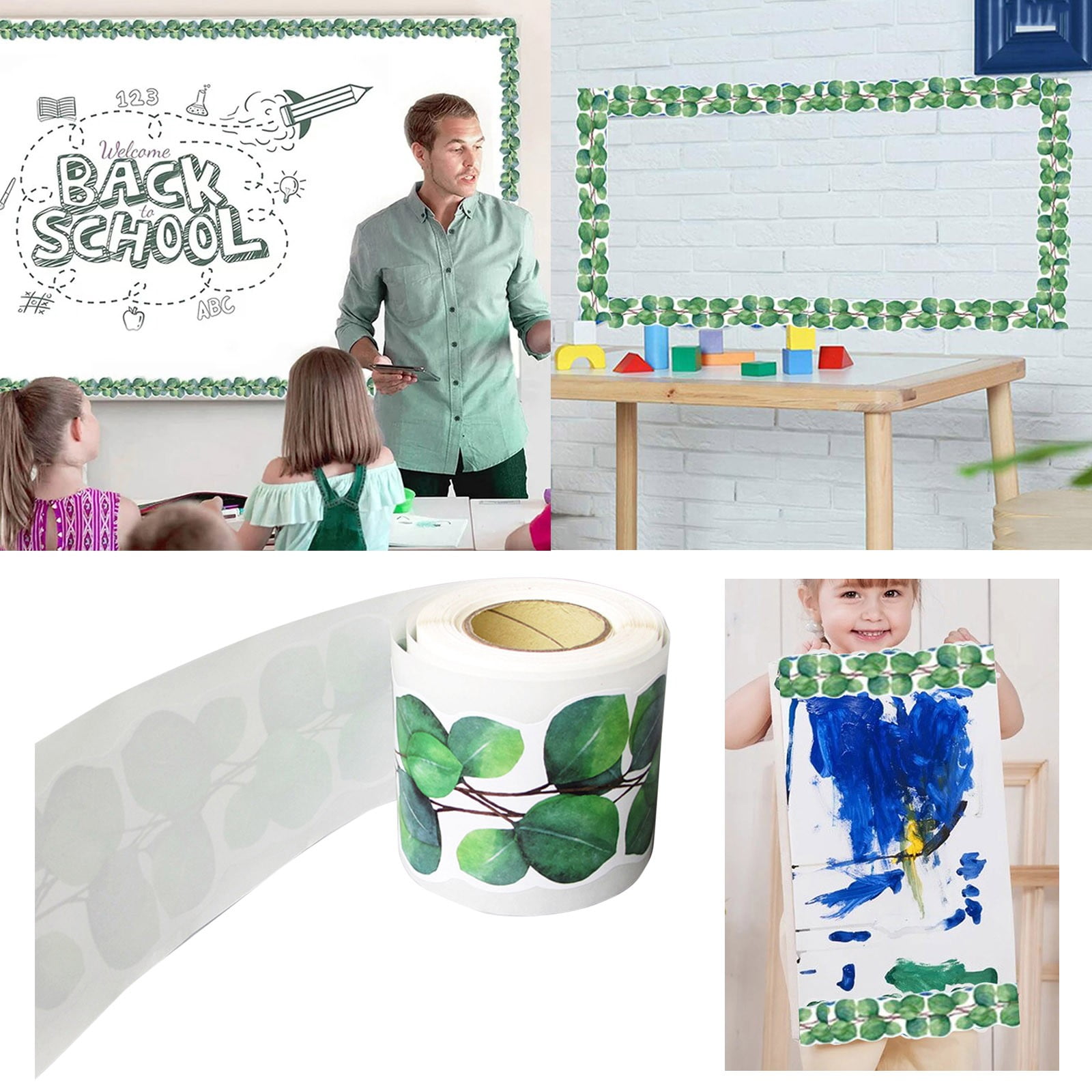 Home Accents & Decorations Leaf Bulletin Board Borders 65 Ft Classroom