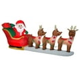 thumbnail image 1 of Home Accents Holiday 12F Giant-Sized LED Santa's Sleigh Scene Inflatable, 1 of 3