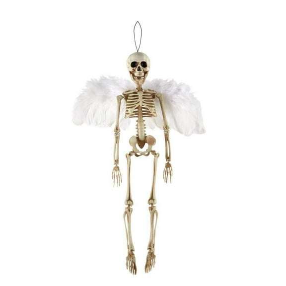 Home Accents Holiday 18.5 in Hanging Skeleton with White Wings