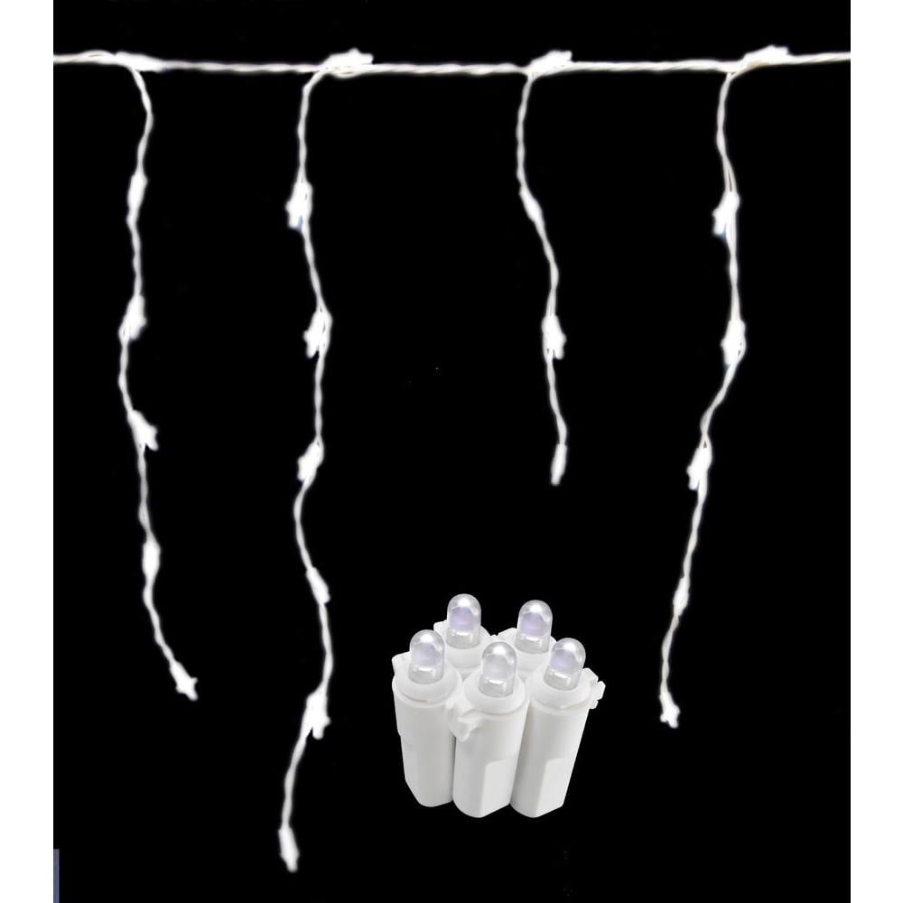 Home Accents Holiday 200Light White LED Dome Icicle Light Set TY271