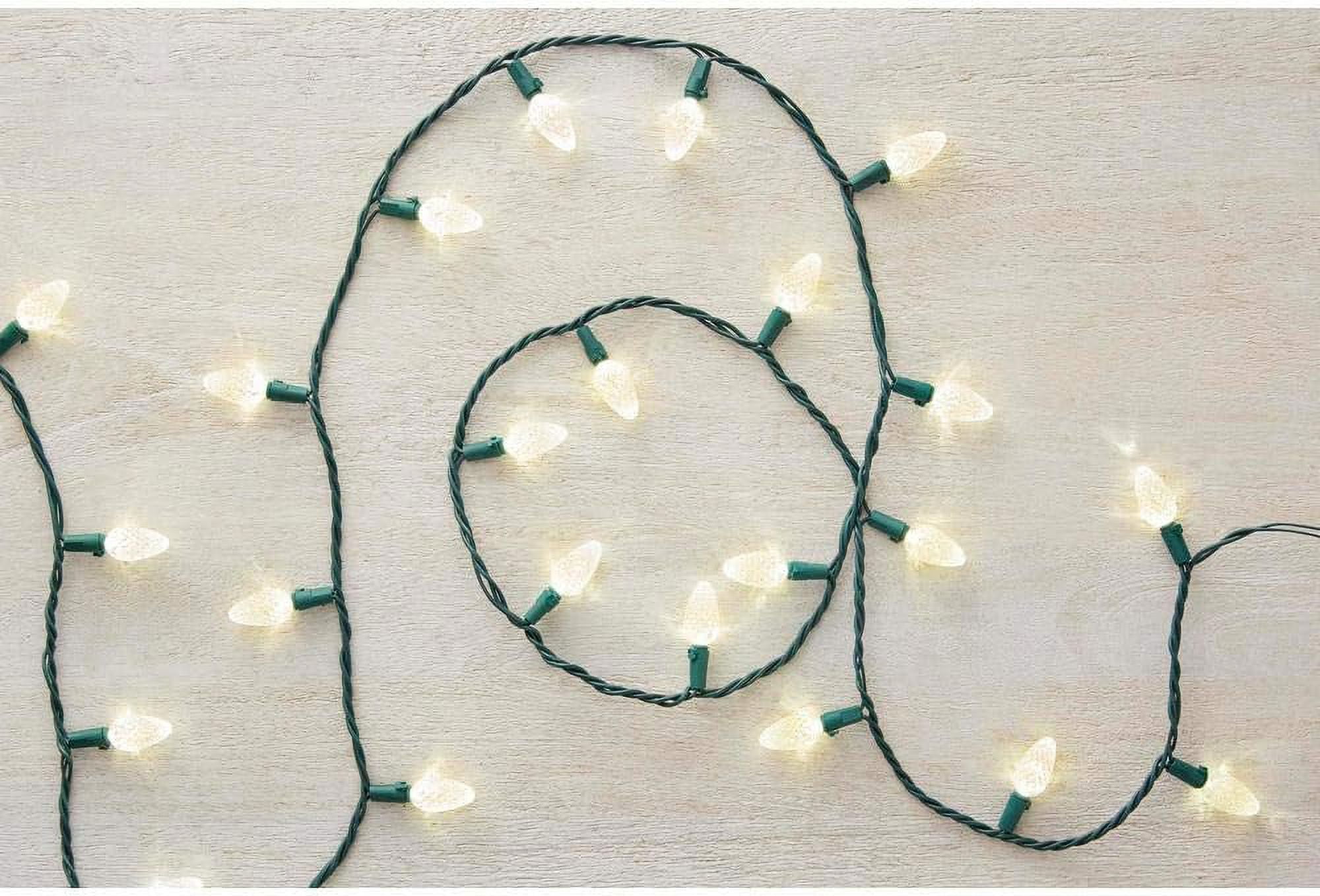 Home Accents Holiday 50 Count LED WARM C6 White Lights 2Pack