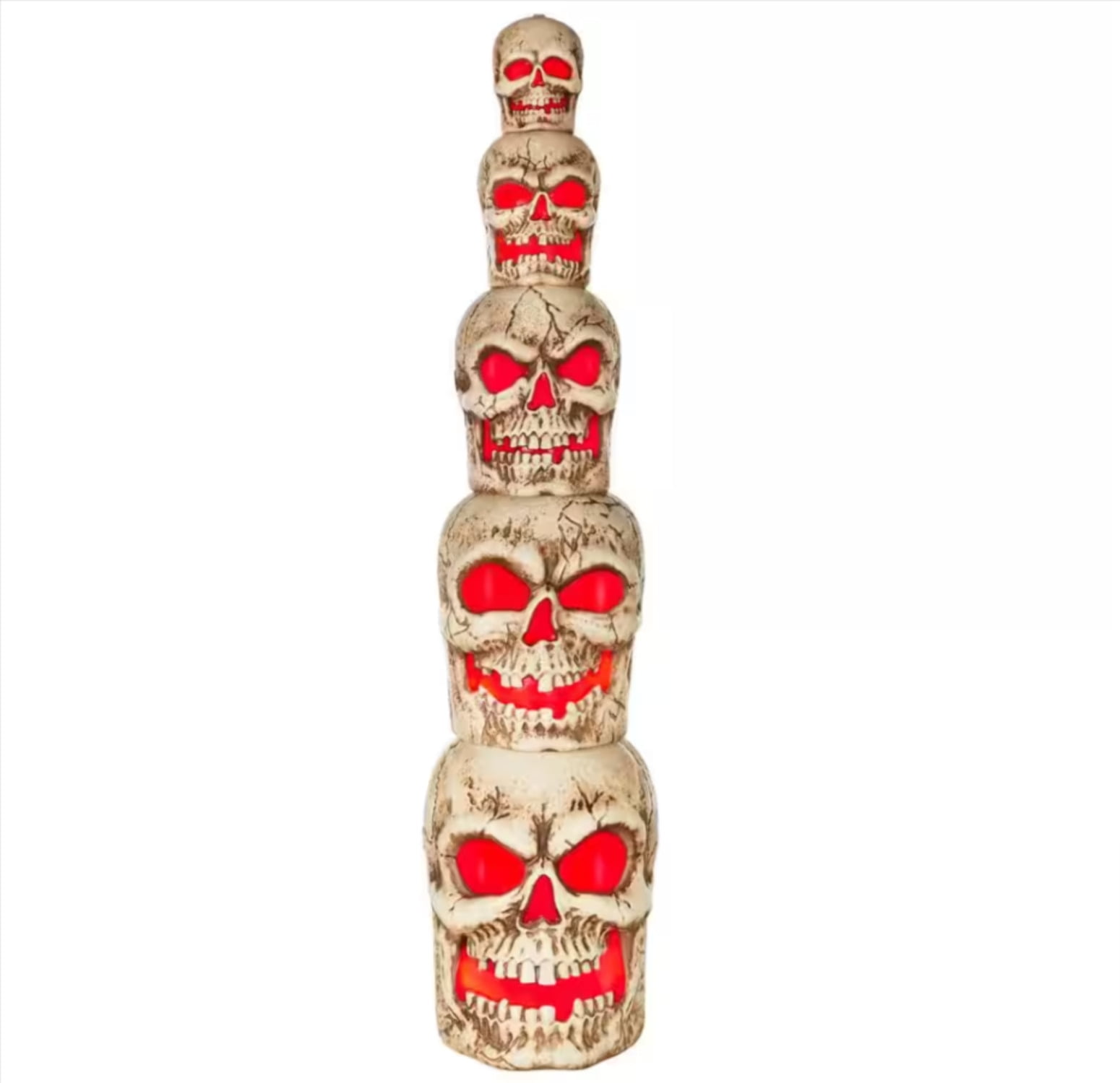 Home Accents Holiday 8 ft. H Giant Sized LED Skull Stack