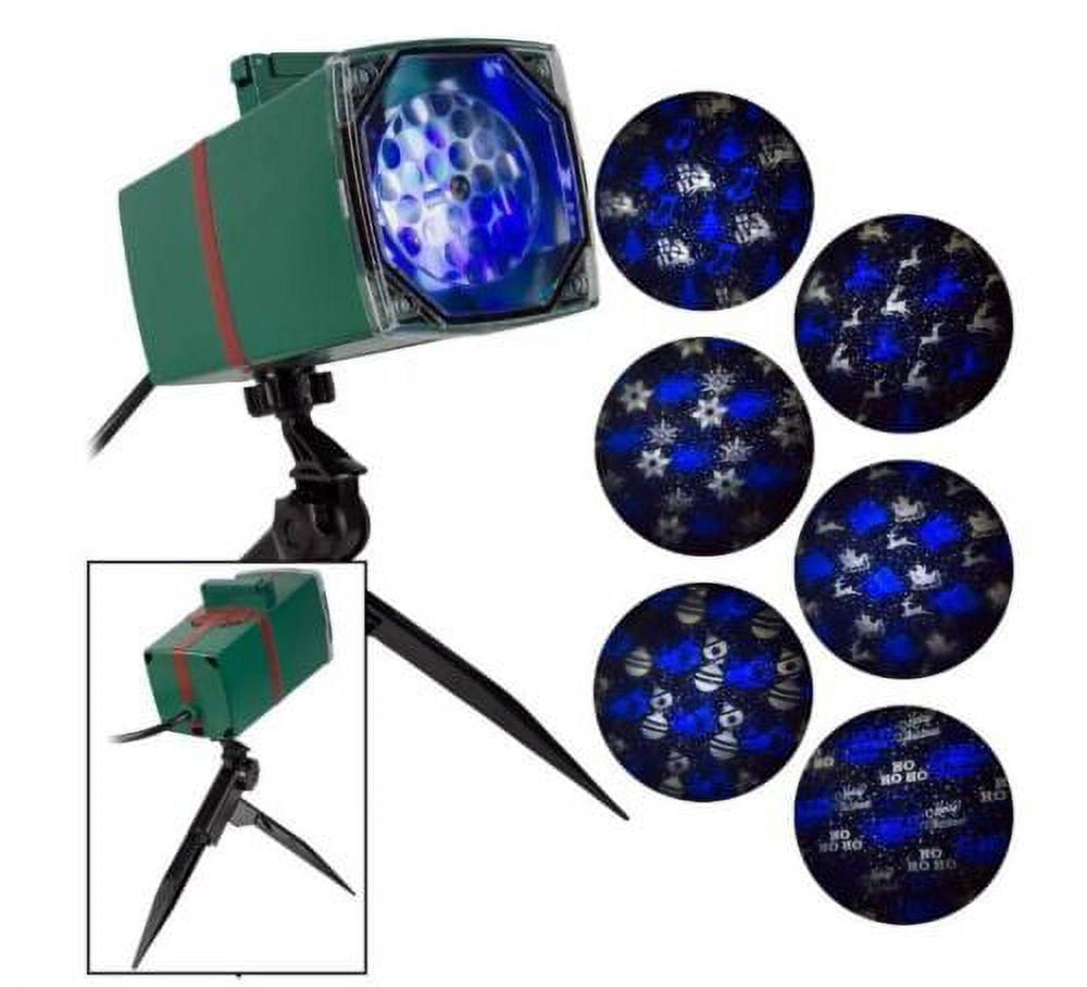 Home Accents Holiday LED Snowstorm Illusion Projector, Blue/White Images