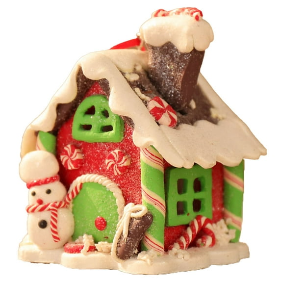 Home Accessories Decor Desktop Decor Glow Decorations Christmas Village Scene Lighted Xmas - A
