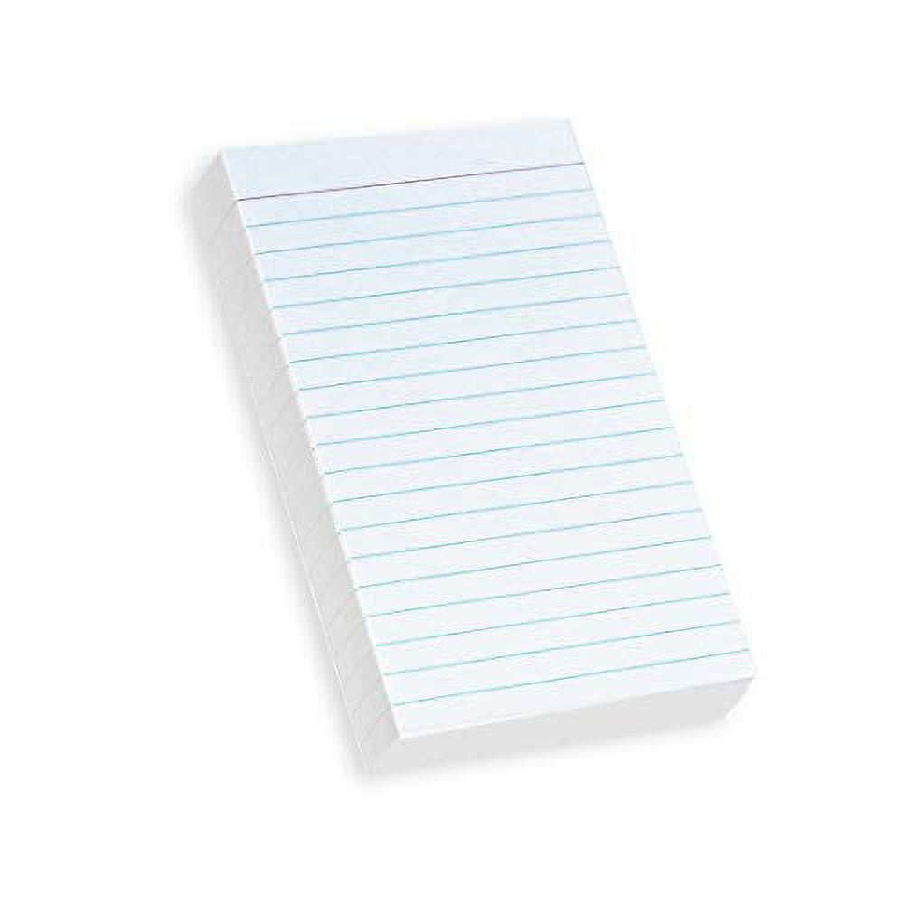 Home Advantage Vertically Ruled White Mini Index Cards, Note Cards (3x5