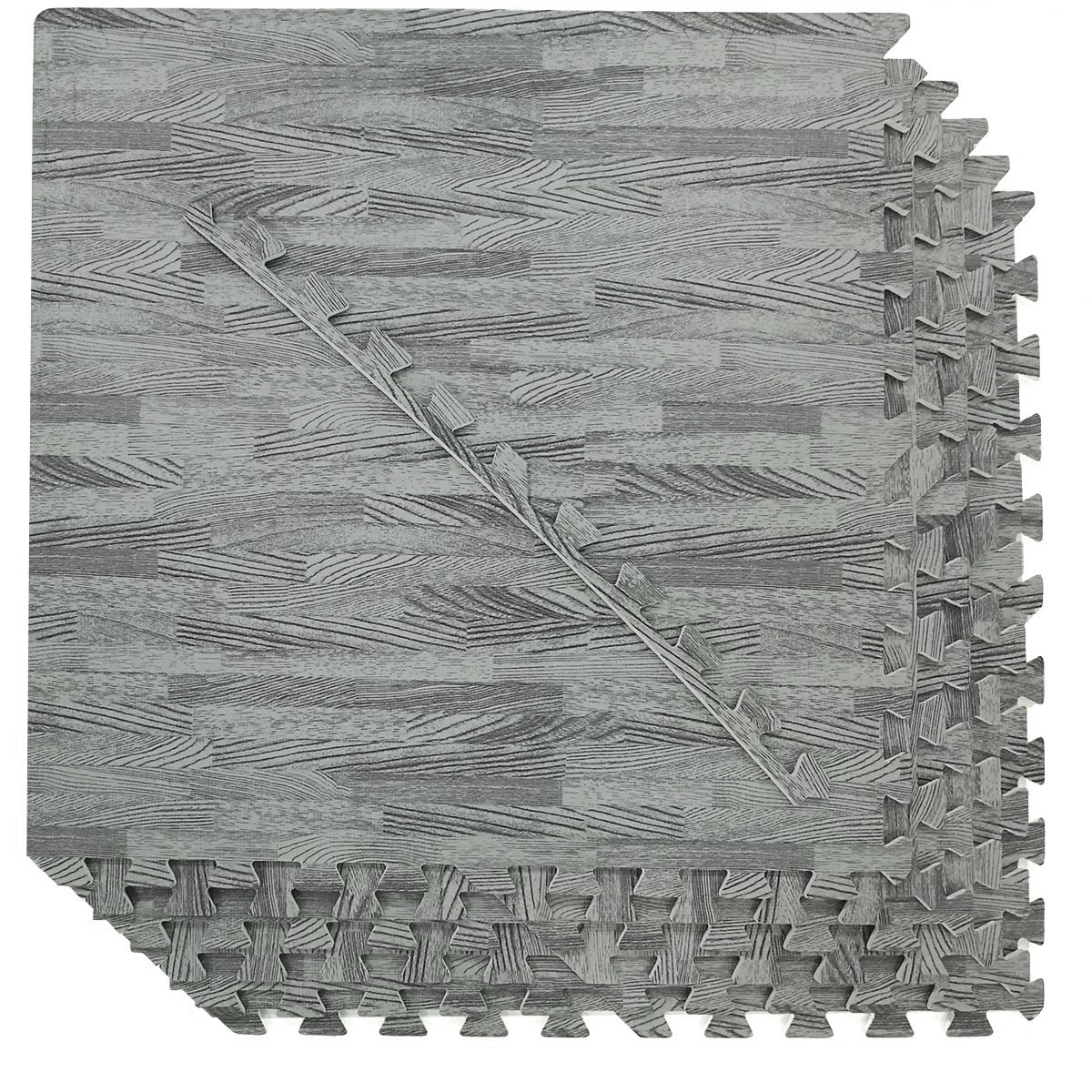 Home Aesthetics 100 Sq. Ft  3/8 Inch Thick Interlocking Foam Mats Flooring, Sea