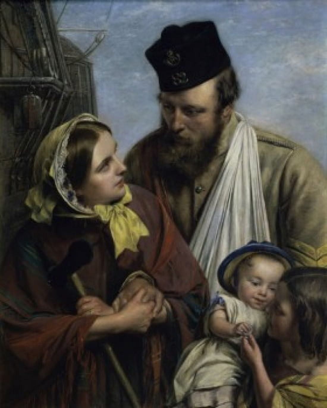 Home Again c 1859 Henry Nelson ONeil (1817-1880British) Forbes Collection New York Canvas Art - Henry Nelson ONeil (18 x 24)