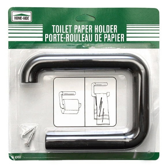 Home Aide Boat Toilet Paper Holder | Black Plastic (Single)