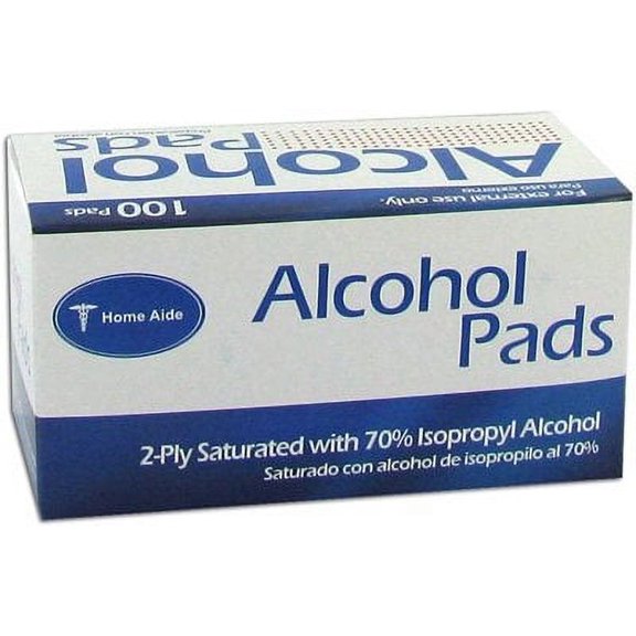 Home Aide Easy Comfort Alcohol Prep Pads Soft 2-Ply 100 Count, 1 Pack