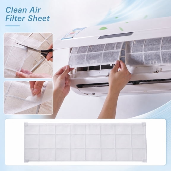 Home Air Filter, Vent Filters for Home Floor Registers, Washable Air Filter Sheets, Reusable Air Filter for Hvac System, 20 Total Cuttable 15X14 Inch Pieces That Fit Most 20X20X1,