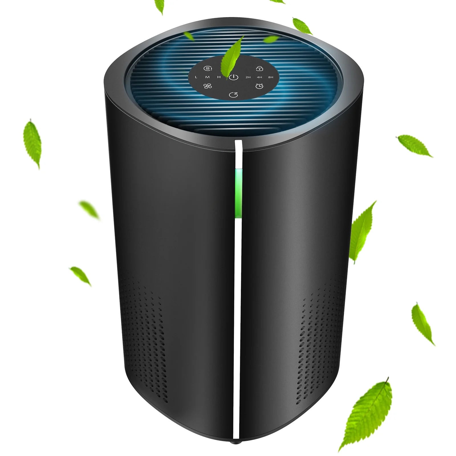 Black Console HEPA Air Purifier with Touch Control