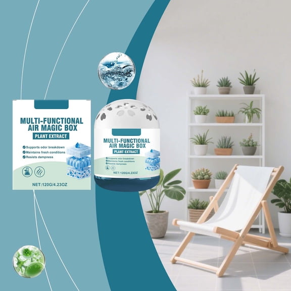 Home Air Purifying Odor Absorber with Active Carbon – Long-Lasting Dust and Odor Elimination for Fresh Indoor Spaces – Gel Lock Technology for Safe Use in Homes, Cars, and Closets