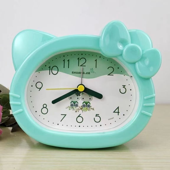 Home Alarm Clock Cartoon Character Design Bedroom Decoration Night Light Alarm Clock Gift
