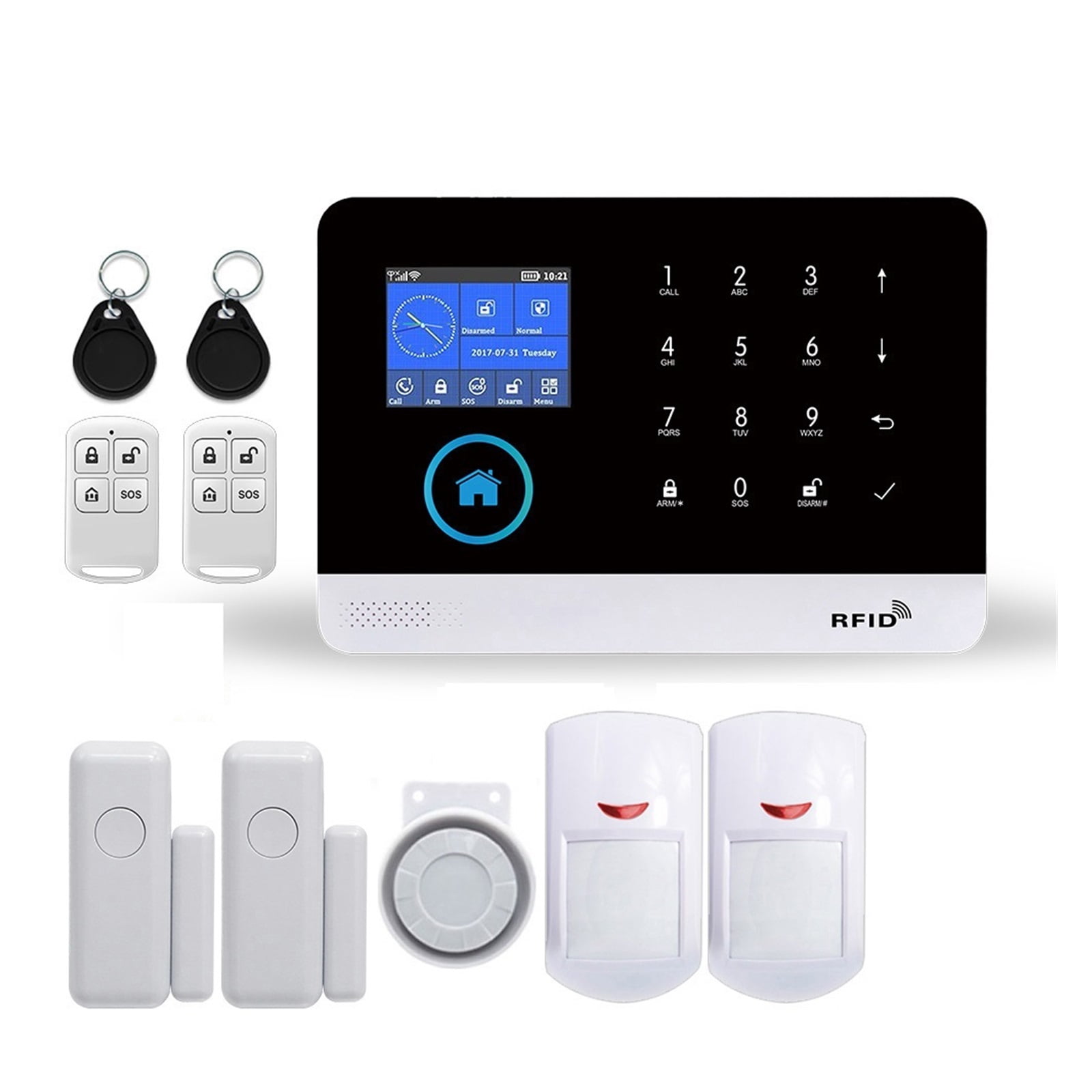 Home Alarm Wireless 4G Home Security Alarm System For Tuya APP With Pet