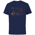 thumbnail image 1 of Home Alone 2 Christmas Kevin’s Drawing Operation Ho Ho Ho - Short Sleeve Cotton T-Shirt for Adults - Customized-Navy, 1 of 5
