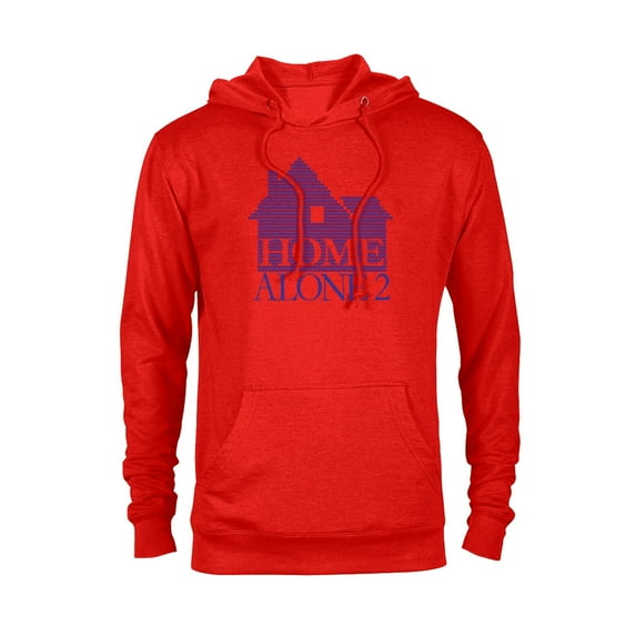 Home Alone 2 House Logo Holiday Christmas Sweater Pattern - Pullover Hoodie for Adults - Customized-Red