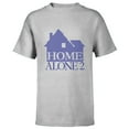thumbnail image 1 of Home Alone 2 House Logo Holiday Christmas Sweater Pattern - Short Sleeve T-Shirt for Kids - Customized-Athletic Heather, 1 of 5