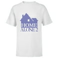 thumbnail image 1 of Home Alone 2 House Logo Holiday Christmas Sweater Pattern - Short Sleeve T-Shirt for Kids - Customized-White, 1 of 5