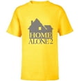 thumbnail image 1 of Home Alone 2 House Logo Holiday Christmas Sweater Pattern - Short Sleeve T-Shirt for Kids - Customized-Yellow, 1 of 5