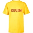 thumbnail image 1 of Home Alone 2 “Kevin!” Holiday Christmas Sweater Pattern - Short Sleeve T-Shirt for Kids - Customized-Yellow, 1 of 5