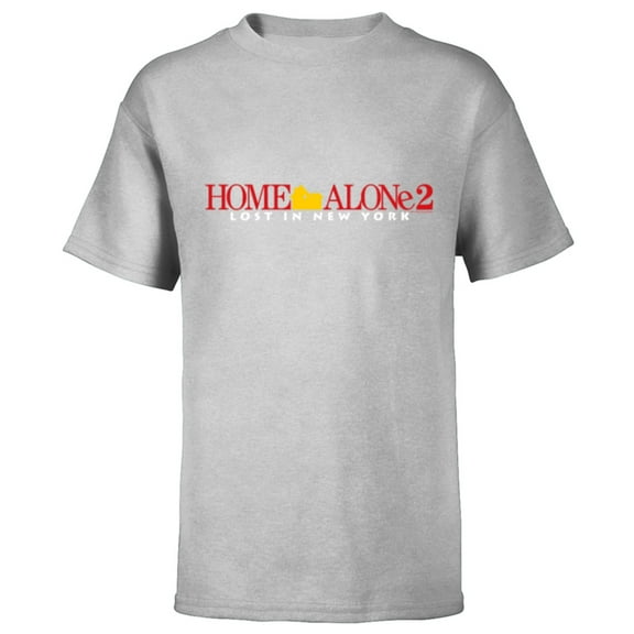 Home Alone 2: Lost in New York Official Movie Logo - Short Sleeve T-Shirt for Kids - Customized-Athletic Heather