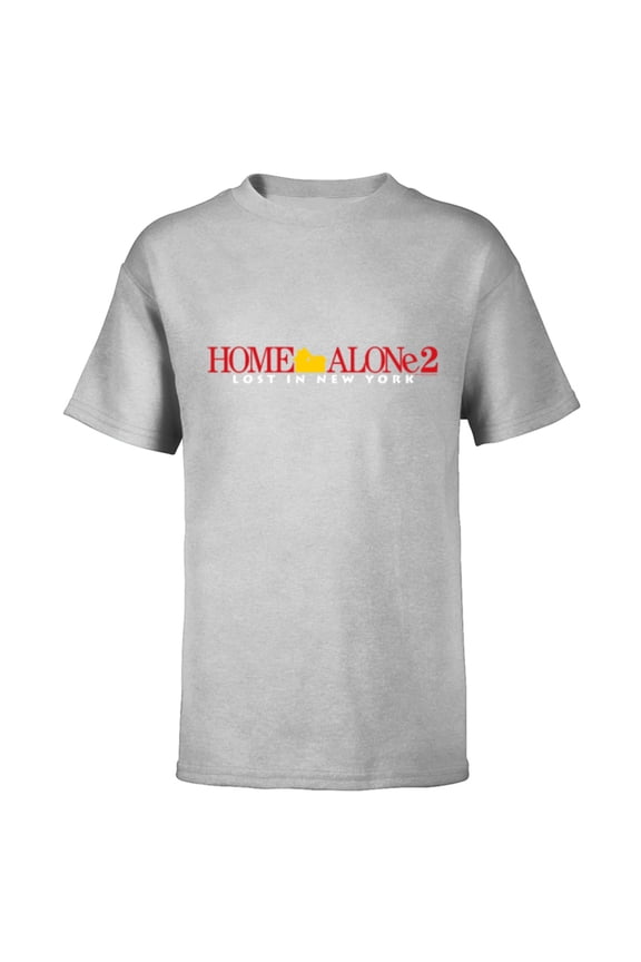 Home Alone 2: Lost in New York Official Movie Logo - Short Sleeve T-Shirt for Kids - Customized-Athletic Heather