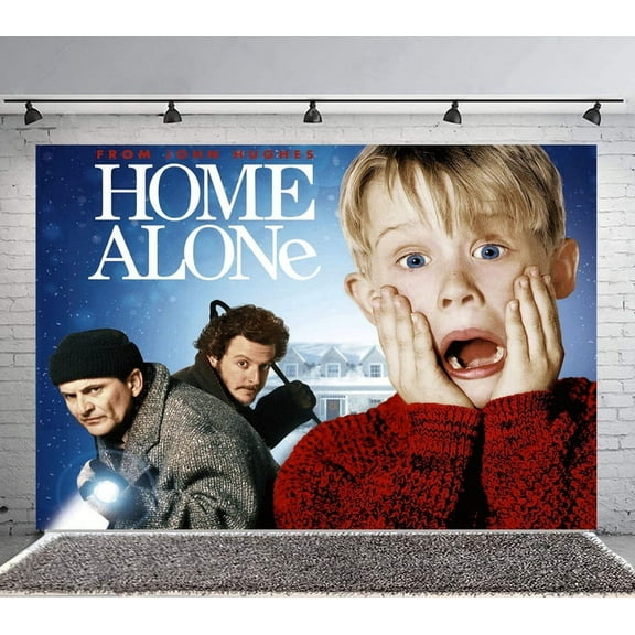Home Alone Backdrop Banner Party Supplies Poster Movie Theme Background for Photography Birthday Decorations