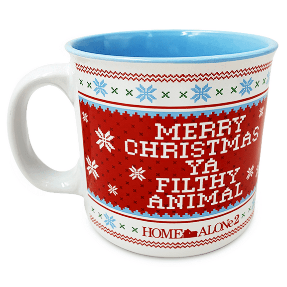 Home Alone, Ceramic, Camper Mug, Multi Colored, 20 Ounces