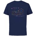 thumbnail image 1 of Home Alone Christmas Kevin’s Battle Plan Drawing - Short Sleeve Cotton T-Shirt for Adults - Customized-Navy, 1 of 5
