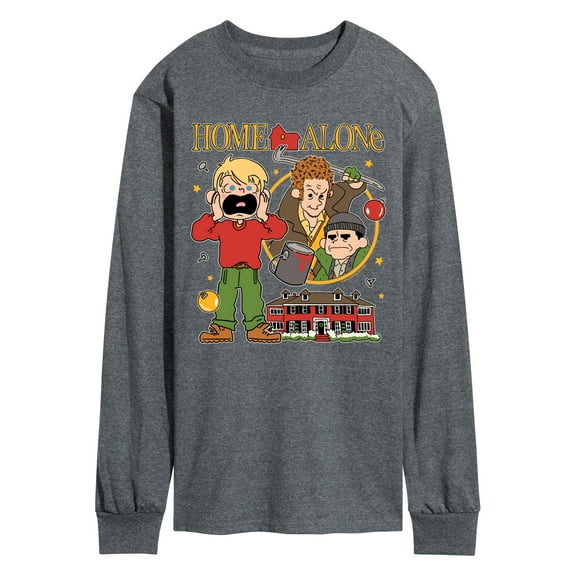Home Alone - Collage - Men's Long Sleeve Graphic T-Shirt