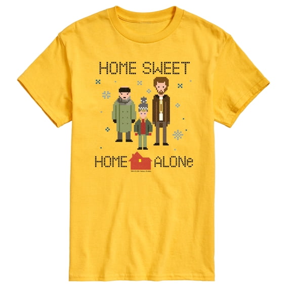 Home Alone - Cross Stitch - Men's Short Sleeve Graphic T-Shirt