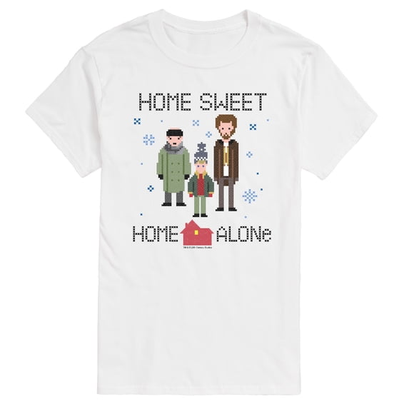 Home Alone - Cross Stitch - Men's Short Sleeve Graphic T-Shirt