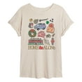 thumbnail image 1 of Home Alone - Ha Icon Grid - Women's Oversized Graphic T-Shirt, 1 of 4