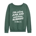 thumbnail image 1 of Home Alone - Junk And Rubbish - Women's French Terry Long Sleeve Shirt, 1 of 4