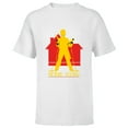 thumbnail image 1 of Home Alone Kevin McCallister Silhouette House Logo Retro - Short Sleeve T-Shirt for Kids - Customized-White, 1 of 5