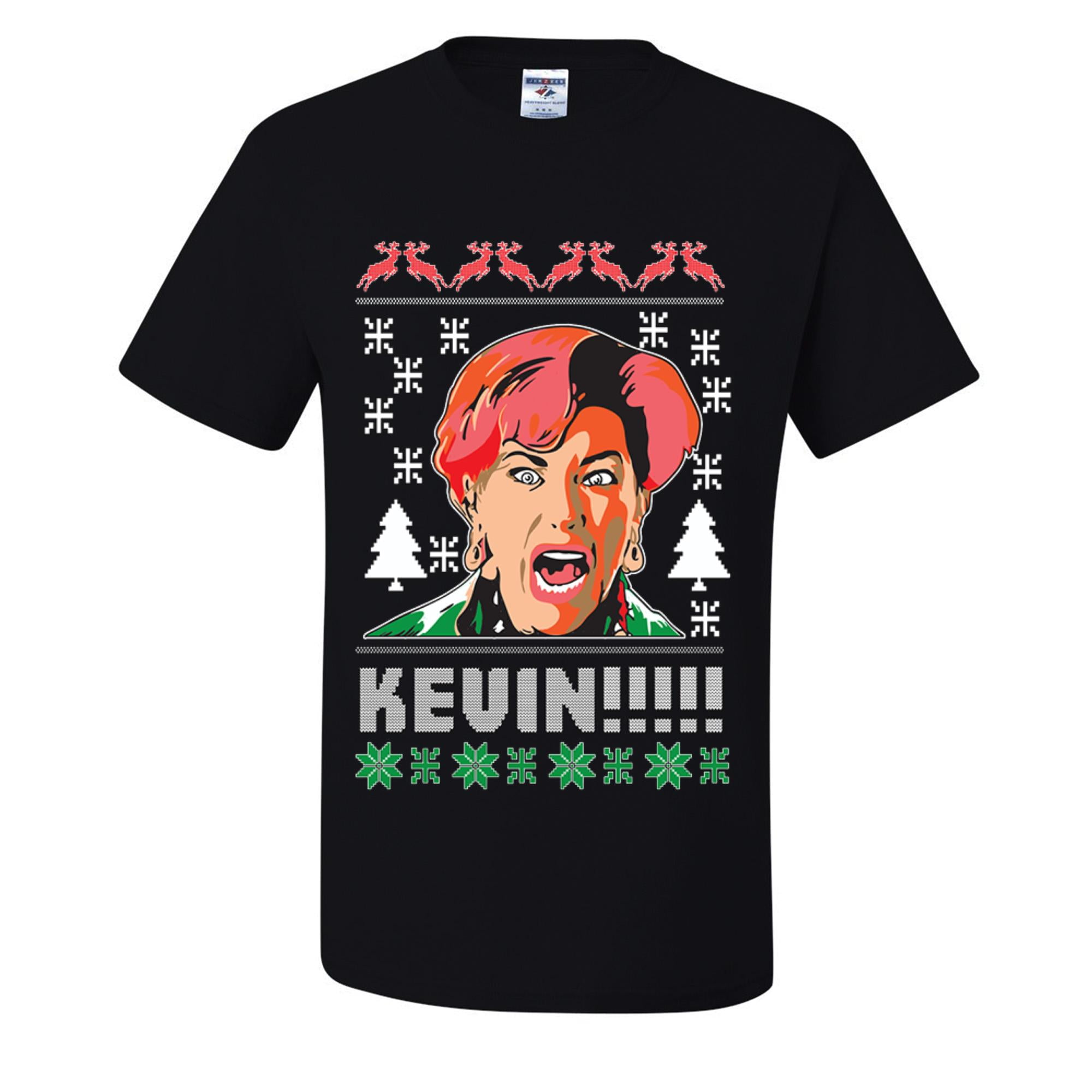 Home Alone Kevin! Missing Ugly Christmas Unisex Tshirts , Black, Small