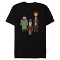 thumbnail image 1 of Home Alone Kevin and the Wet Bandits Cross-Stitch Pattern - Short Sleeve Blended T-Shirt for Adults - Customized-Black, 1 of 5
