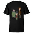 thumbnail image 1 of Home Alone Kevin and the Wet Bandits Cross-Stitch Pattern - Short Sleeve T-Shirt for Kids - Customized-Black, 1 of 5