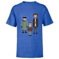thumbnail image 1 of Home Alone Kevin and the Wet Bandits Cross-Stitch Pattern - Short Sleeve T-Shirt for Kids - Customized-Royal, 1 of 5