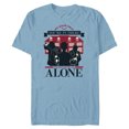 thumbnail image 1 of Home Alone Kevin vs. Wet Bandits We Know You’re in There - Short Sleeve Blended T-Shirt for Adults - Customized-Ocean Blue, 1 of 5