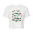 thumbnail image 1 of Home Alone - Lovely Cheese Pizza Just For Me - Juniors Cropped Graphic T-Shirt, 1 of 4
