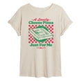 thumbnail image 1 of Home Alone - Lovely Cheese Pizza Just For Me - Women's Oversized Graphic T-Shirt, 1 of 4