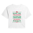 thumbnail image 1 of Home Alone - Mac Cheese Amen - Juniors Cropped Short Sleeve Graphic T-Shirt, 1 of 4