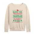 thumbnail image 1 of Home Alone - Mac Cheese Amen - Women's French Terry Long Sleeve Pullover, 1 of 4