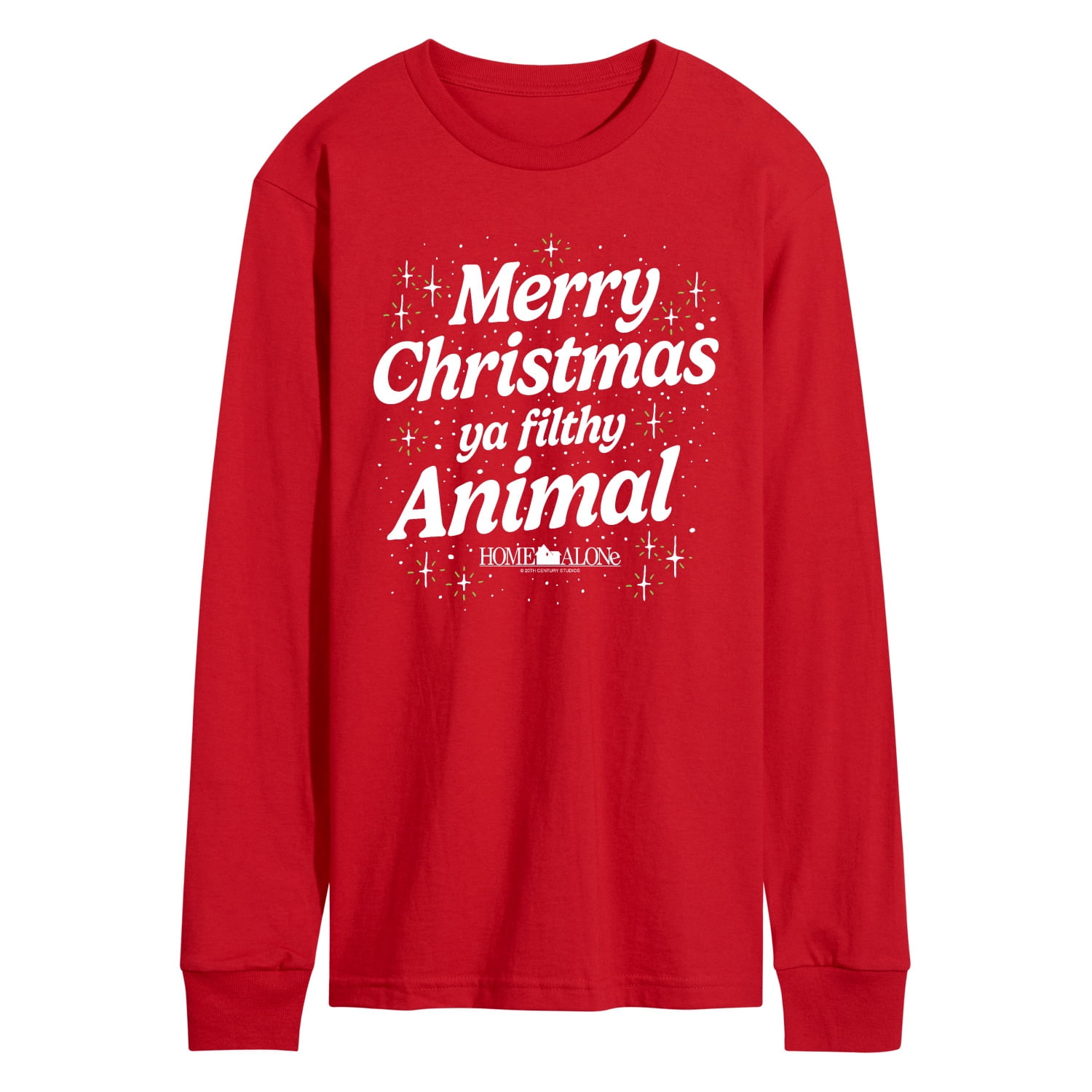 Home Alone - Merry Christmas Filthy Animal - Men's Long Sleeve Graphic ...