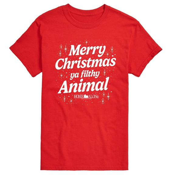 Home Alone - Merry Christmas Filthy Animal - Men's Short Sleeve Graphic T-Shirt