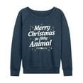 thumbnail image 1 of Home Alone - Merry Christmas Filthy Animal - Women's French Terry Long Sleeve Shirt, 1 of 4
