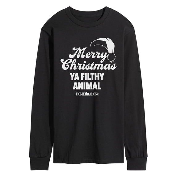 Home Alone - Merry Christmas Ya Filthy Animal - Men's Long Sleeve Graphic T-Shirt