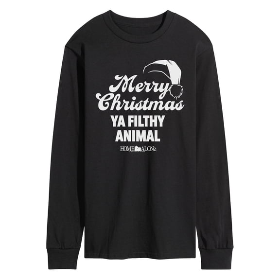 Home Alone - Merry Christmas Ya Filthy Animal - Men's Long Sleeve Graphic T-Shirt