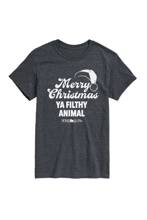 - Merry Christmas Ya Filthy Animal - Men's Short Sleeve Graphic T-Shirt